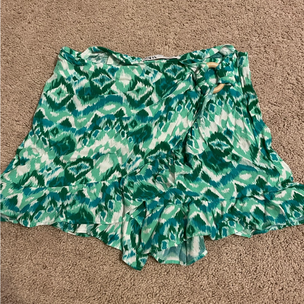 Zara multicolor green Skort